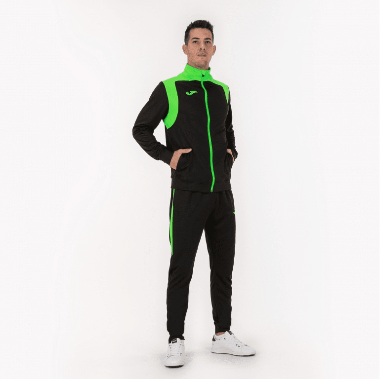 Conjunto Championship V negro-verde fluorescente | Coolwey