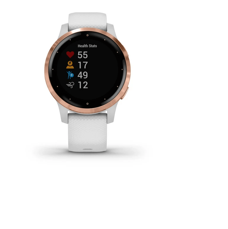 Reloj Garmin Vivoactive 4S blanco /oro rosa | Coolwey